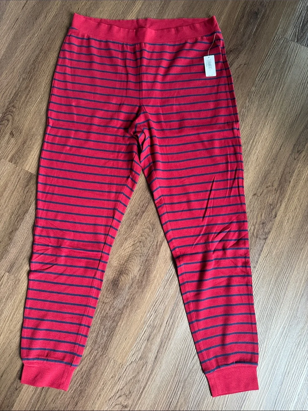 Love by Gap Women’s Red & Blue Striped Long-Sleeve Pajama Set w/Snowflake Accent